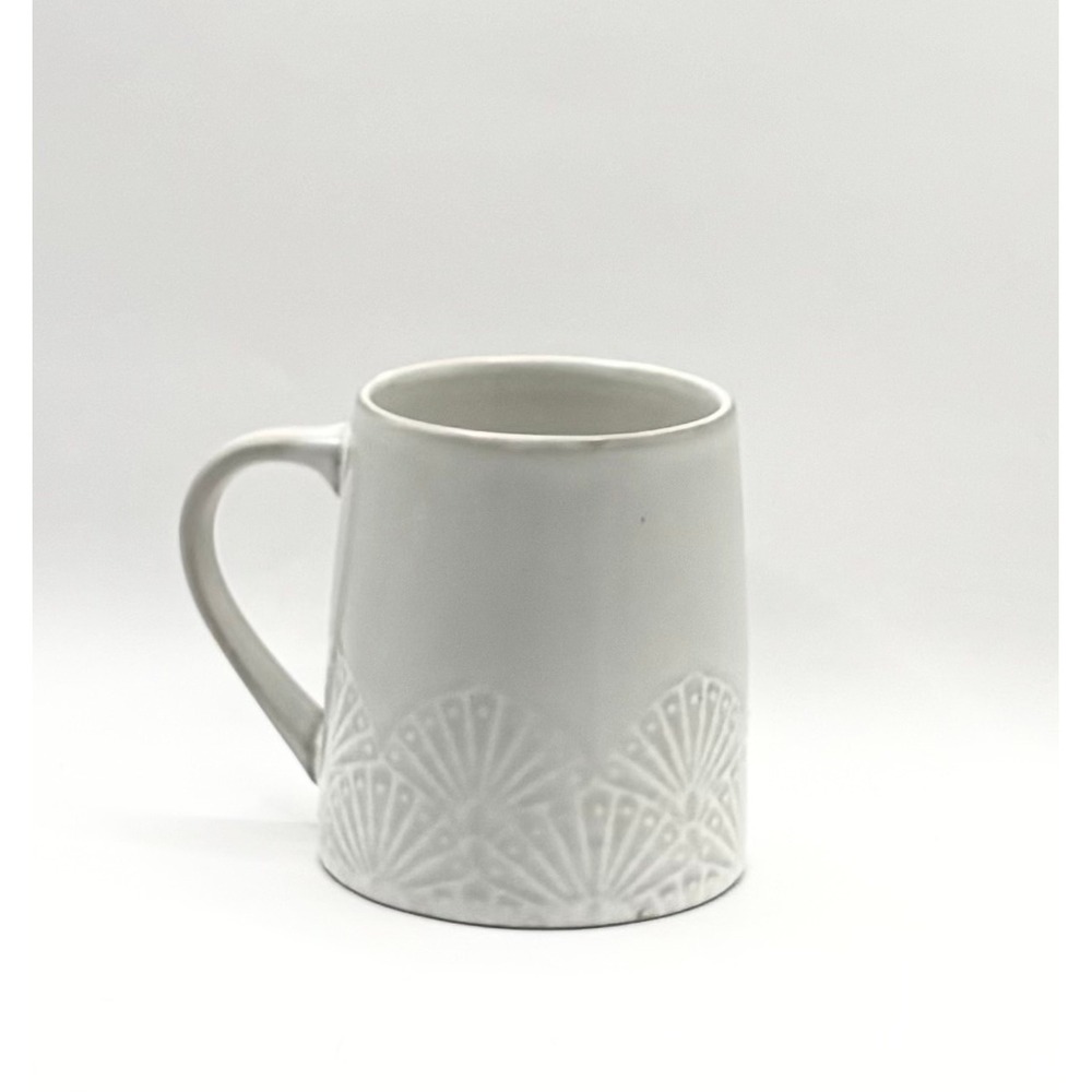 Hearth and Hand Mug Magnolia Target Sanddollar Embossed Stoneware Coffee Cup